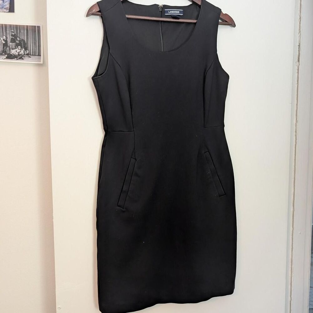 Lands End Women's Black Dress